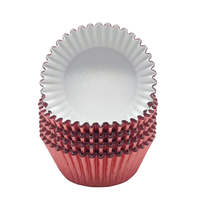 Mombake Standard Rose Gold Foil Cupcake Liners Muffin Baking Cups for Party and More, 100-Count - Image 2